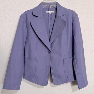 Lavender Star Lavender Cotton Twill Blazer Pockets New Medium